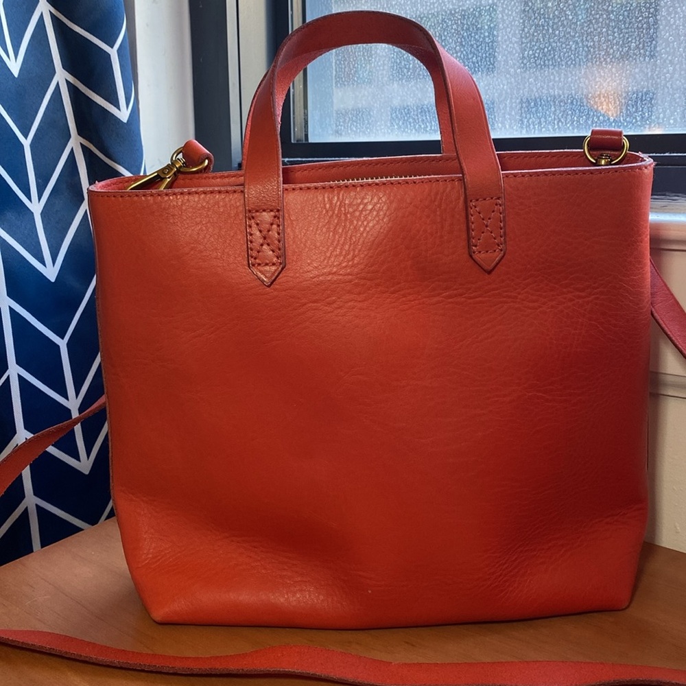 Madewell Small Transport Leather Crossbody Tote